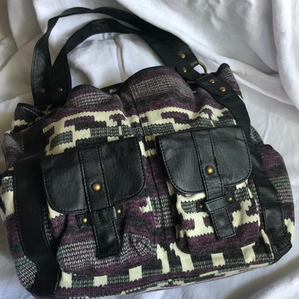 Aztec Pattern Oversized Handbag